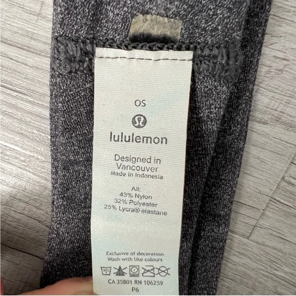 LULULEMON Fly Away Tamer Headband Gray One Size